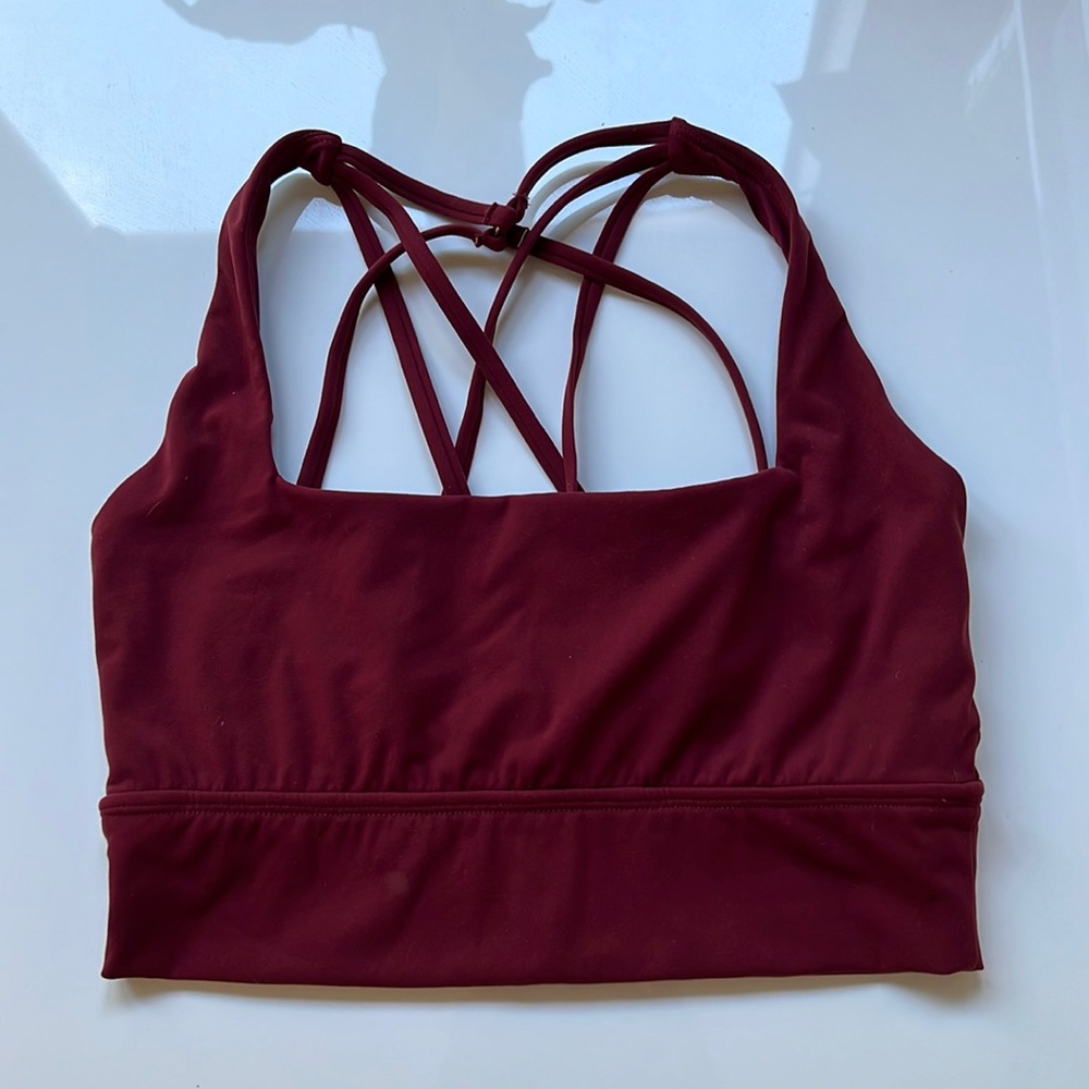 Buffbunny Dark Red Revolution Sports Bra M